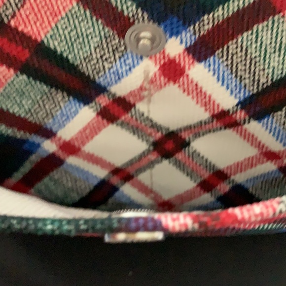 Lands’ End Monogrammed “S” Plaid Wristlet - Picture 6 of 9